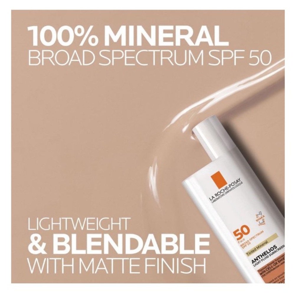 HP!✨La Roche-Posay Anthelios Mineral Tinted Ultra Light Face Sunscreen SPF 50 - Picture 9 of 11